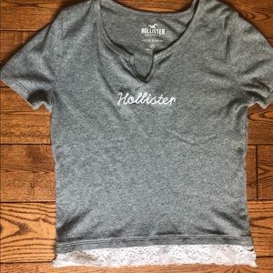 Hollister Crop Top with Lace